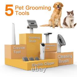 PG100 Pet Grooming Kit & Vacuum, Professional Grooming Clipper Tools for Dogs C