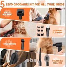 Pet Dog Cat Grooming Vacuum 360° Air Intake Hair Shedding Brush Pet Hair Tools