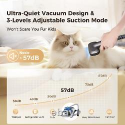 Pet Grooming Kit & Dog Hair Vacuum, 6-In-1 Dog Grooming Kit Suction 99% Pet Hair