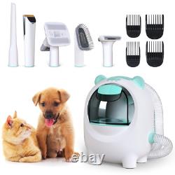 Pet Grooming Kit Vacuum Suction Professional Pet Hair Clipper 5-In-1 Dog Cat Hai
