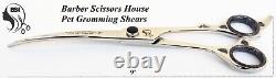 Pet Grooming Scissors Dog Cat Professional Curved Thinning Shear Hair Cutting 9