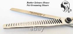 Pet Grooming Scissors Dog Cat Professional Curved Thinning Shear Hair Cutting 9