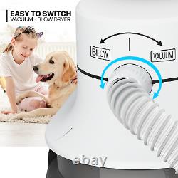 Pet Grooming VACUUM+BLOWER Kit Dog Cat Hair Dryer Clipper Shedding Brush Tool