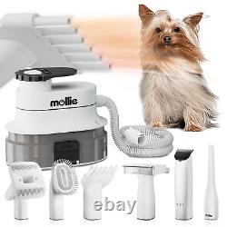 Pet Grooming VACUUM+BLOWER Kit Dog Cat Hair Dryer Clipper Shedding Brush Tool