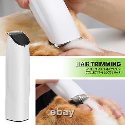Pet Grooming VACUUM+BLOWER Kit Dog Cat Hair Dryer Trimmer Shedding Brush Tool