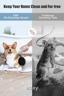 Pet Grooming Vacuum & Dog Hair Vacuum, 12000Pa Powerful Pet Grooming Kit with