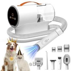 Pet Grooming Vacuum & Dog Hair Vacuum, 12000Pa Powerful Pet Grooming Kit with