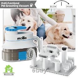 Pet Grooming Vacuum KitSuction+BlowerDog Hair Dryer Clipper Trimmer Brush Tool