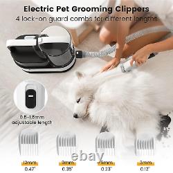 Pet Grooming Vacuum Kit & Dog Hair Vacuum, Dog Vacuum Brush for Shedding Groomin