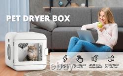 Pet Hair Dryer Box Blow Dryer 6L Capacity for Cats and Small Dogs Drying Blower