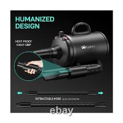 Pet-Hair-Dryer, Dog Dryer with 5 Nozzle 5.2HP/3800W Pet Grooming Dryer