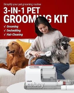 Pet Hair Vacuum for Shedding Grooming with Dog Clipper Multipurpose Pet NEW