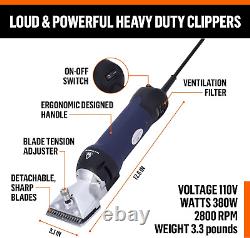 Professional Dog Grooming Clippers for Thick Coats Dog Shears Heavy Duty Hair