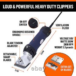 Professional Heavy Duty Dog Grooming Clippers For Pets With Thick Heavy Coat/Fur