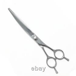 Shark Teeth Diamond 7.5 Curved Scissors Dog Pet Grooming