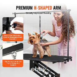 VEVOR 43 Hydraulic Pet Dog Grooming Table Heavy Duty Height Adjustable