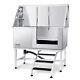 Vevor 50 Pet Dog Grooming Bath Tub Stainless Steel Wash Station With Stairs Right