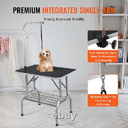 VEVOR Pet Dog Cat Grooming Table Arm with Clamp 36'' Foldable Adjustable Height