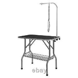 VEVOR Pet Dog Cat Grooming Table Arm with Clamp 36'' Foldable Adjustable Height