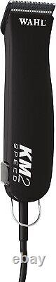 Wahl KM2 Corded 2 Speed Clipper Kit PET Dog Grooming, BLACK Color