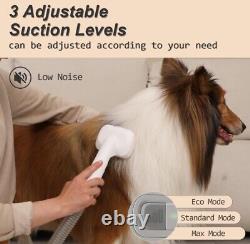 Whall Pet Grooming Vacuum Suction 99% Hair, Low Noise & 3 Mode Suction Dog Groom