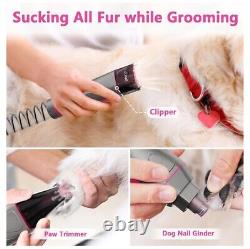 XiaZ Dog Grooming Vacuum & Hair Dryer & Clippers with Nail Grinder and Paw Tr