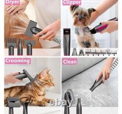 XiaZ Dog Grooming Vacuum & Hair Dryer & Clippers with Nail Grinder and Paw Tr