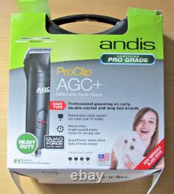 Andis ProClip AGC 22545 Kit de toilettage professionnel pour animaux de compagnie dans une mallette de rangement