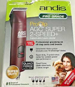 Andis Pro clip AGC Super 2-Speed Tondeuse pour Animaux de Compagnie Chien Toilettage Animal MARRON