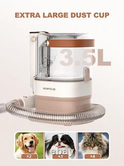Aspirateur de toilettage pour animaux de compagnie DOWYLIK, aspirateur de toilettage pour chien de 3,5 L pour la perte de poils, 15Kpa 5