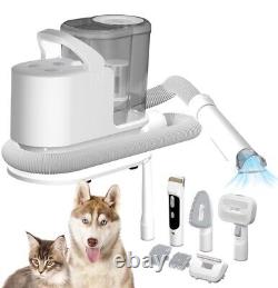 Aspirateur de toilettage pour animaux de compagnie, aspiration de 99% des poils, faible bruit et 3 modes d'aspiration pour le toilettage des chiens.