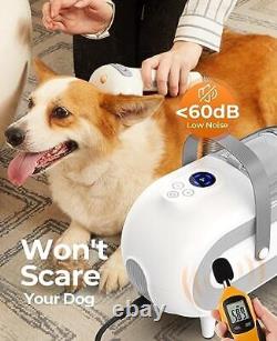 Aspirateur de toilettage pour chiens, kit de toilettage 8 en 1 & aspirateur puissant