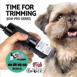 Ensemble d'outils de toilettage électrique professionnel pour chien, tondeuse à cheveux pour animaux de compagnie, 30W
