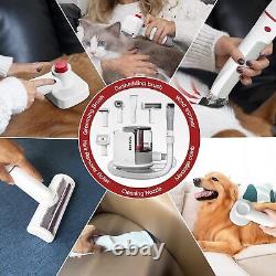Ensemble de toilettage pour animaux de compagnie avec performances d'aspiration sous vide - Kit d'outils de toilettage pour chien G20 Pro 6 en 1