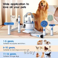 Kit d'aspiration pour toilettage d'animaux de compagnie, Aspiration 5 en 1 pour toilettage d'animaux de compagnie, 99 % de poils d'animaux de compagnie pour chien