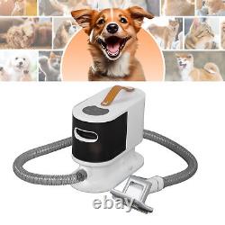 Kit d'aspiration pour toilettage d'animaux de compagnie avec grand bac à poussière de 2L pour éliminer les poils épais des chiens qui perdent leurs poils