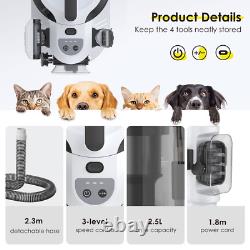 Kit de toilettage pour animaux de compagnie 3.5L Aspirateur 11000Pa Tondeuse à poils d'animaux pour chiens chats