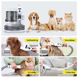 Kit de toilettage pour animaux de compagnie 3.5L Aspirateur 11000Pa Tondeuse à poils d'animaux pour chiens chats