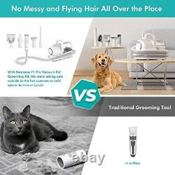 Kit de toilettage pour animaux de compagnie P1 Pro et aspiration par vide Neabot à 99% de poils d'animaux, toilettage pour chiens