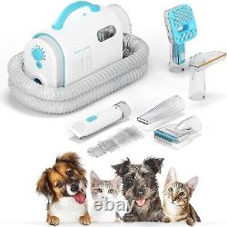 Kit de toilettage pour animaux de compagnie et aspirateur, kit de toilettage pour chien 7 en 1, toilettage professionnel de la mue