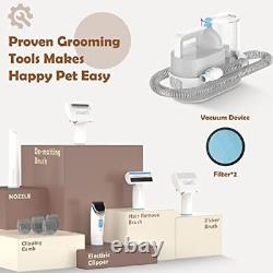 Kit de toilettage pour animaux de compagnie et aspirateur, tondeuse à chien pour le toilettage de mue, 2.5L