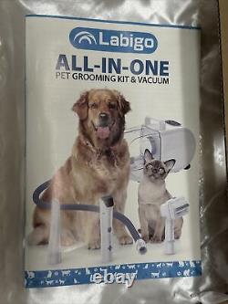 Kit de toilettage pour chien 8 en 1 KS-8211 Aspirateur de poils pour animaux de compagnie Sèche-cheveux Tondeuse Boîte ouverte