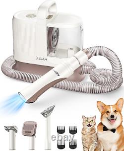 Kit de toilettage pour chien AIDIAM à faible bruit, aspirateur de toilettage pour animaux de compagnie à 3 modes, kit pour animaux de compagnie 5 en 1