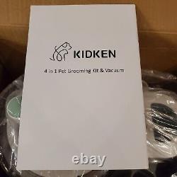 Kit de toilettage pour chien Kidken avec aspirateur 99% de succion des poils d'animaux de compagnie 3.3L brosse Coupe de toilettage Nettoyage