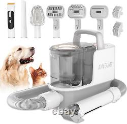 'Kit de toilettage pour chien à faible bruit Anyglad, tondeuse et aspirateur de toilettage pour chien'