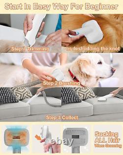 'Kit de toilettage pour chien à faible bruit Anyglad, tondeuse et aspirateur de toilettage pour chien'