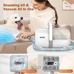 Kit de toilettage pour chien, aspirateur de toilettage pour animaux de compagnie et coupe-ongles pour chien Meuleuse & Dog