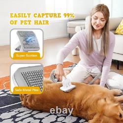Kit de toilettage pour chien et chat et aspiration par vide 99% des poils d'animaux - Aspirateur de toilettage professionnel pour animaux de compagnie