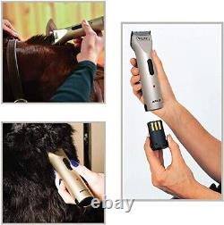 Kit de tondeuse sans fil pour animaux professionnels Arco Pet, chien, chat et cheval, champagne