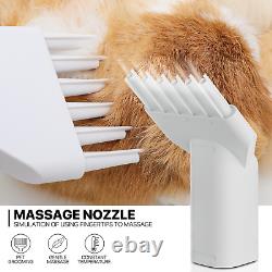 Kit professionnel de toilettage pour animaux de compagnie avec aspirateur et souffleur, sèche-cheveux pour chien et brosse anti-chute de poils.